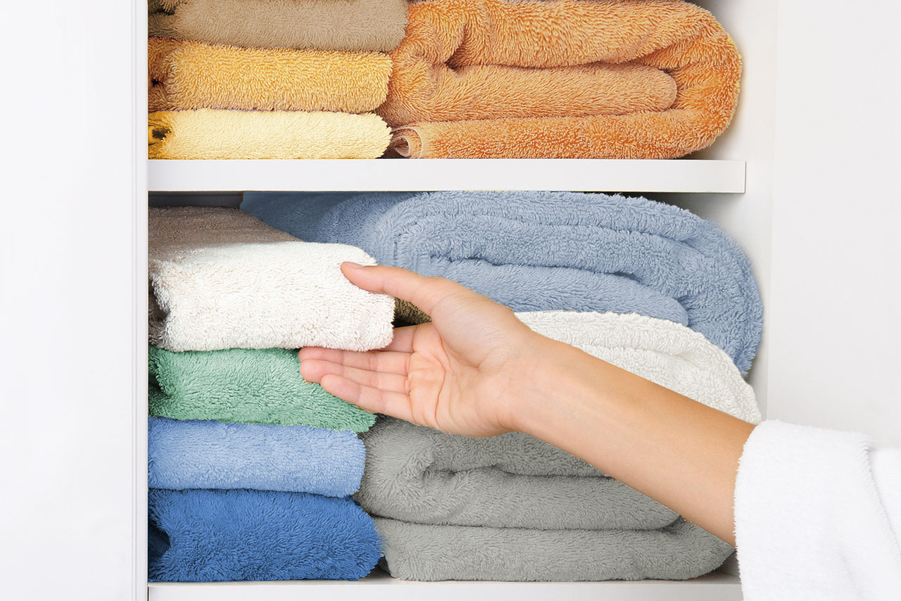 Gästetuch, Handtuch, Duschtuch, Saunatuch & Waschhandschuh  in harmonischen Farben