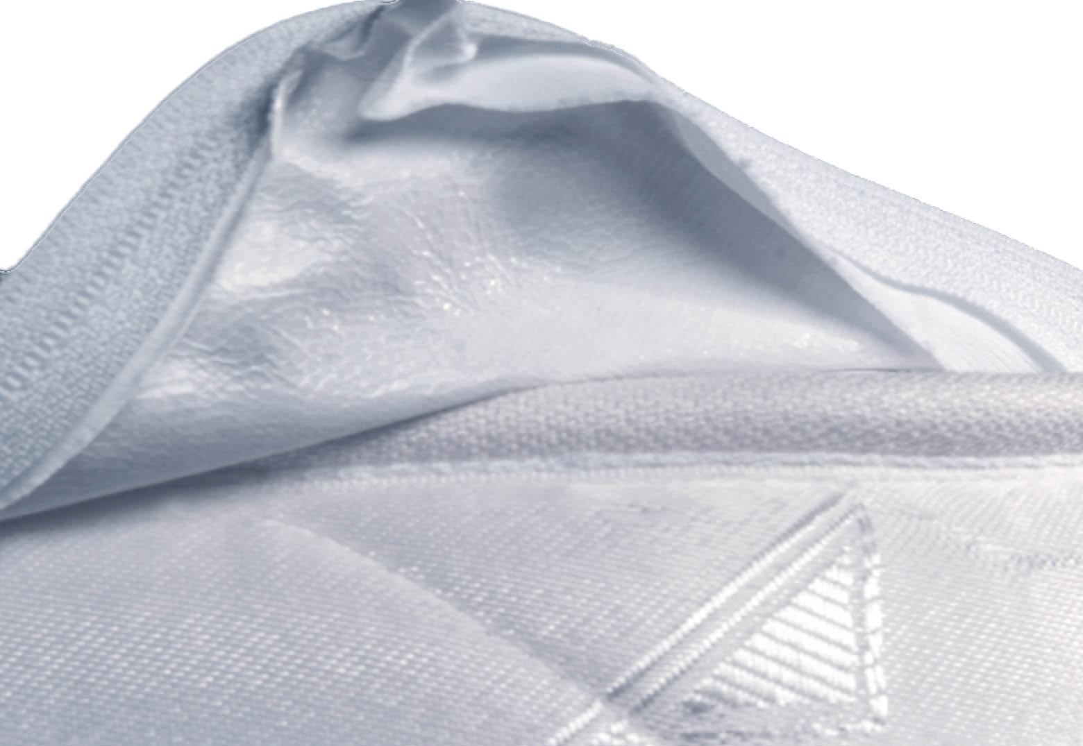 Flüssigkeitsundurchlässiges Spannbetttuch, Rückseite komplett beschichtet (inkl. Seitenteile)